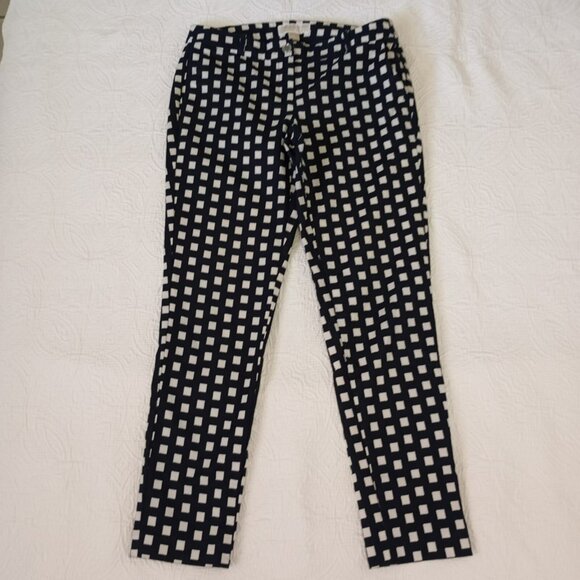 Michael Michael Kors Pants Size 4 Womens Geometric Pattern Offece Professional - Picture 1 of 9
